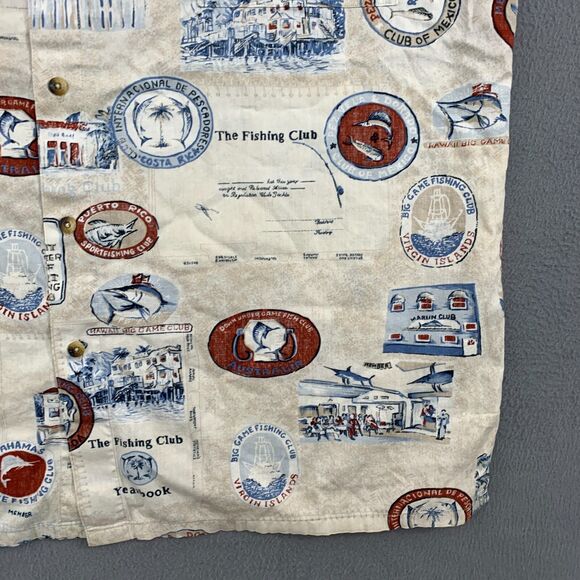 Hook & Tackle Reverse Print Fishing Shirt XL Bahamas Virgin Islands - Picture 5 of 16